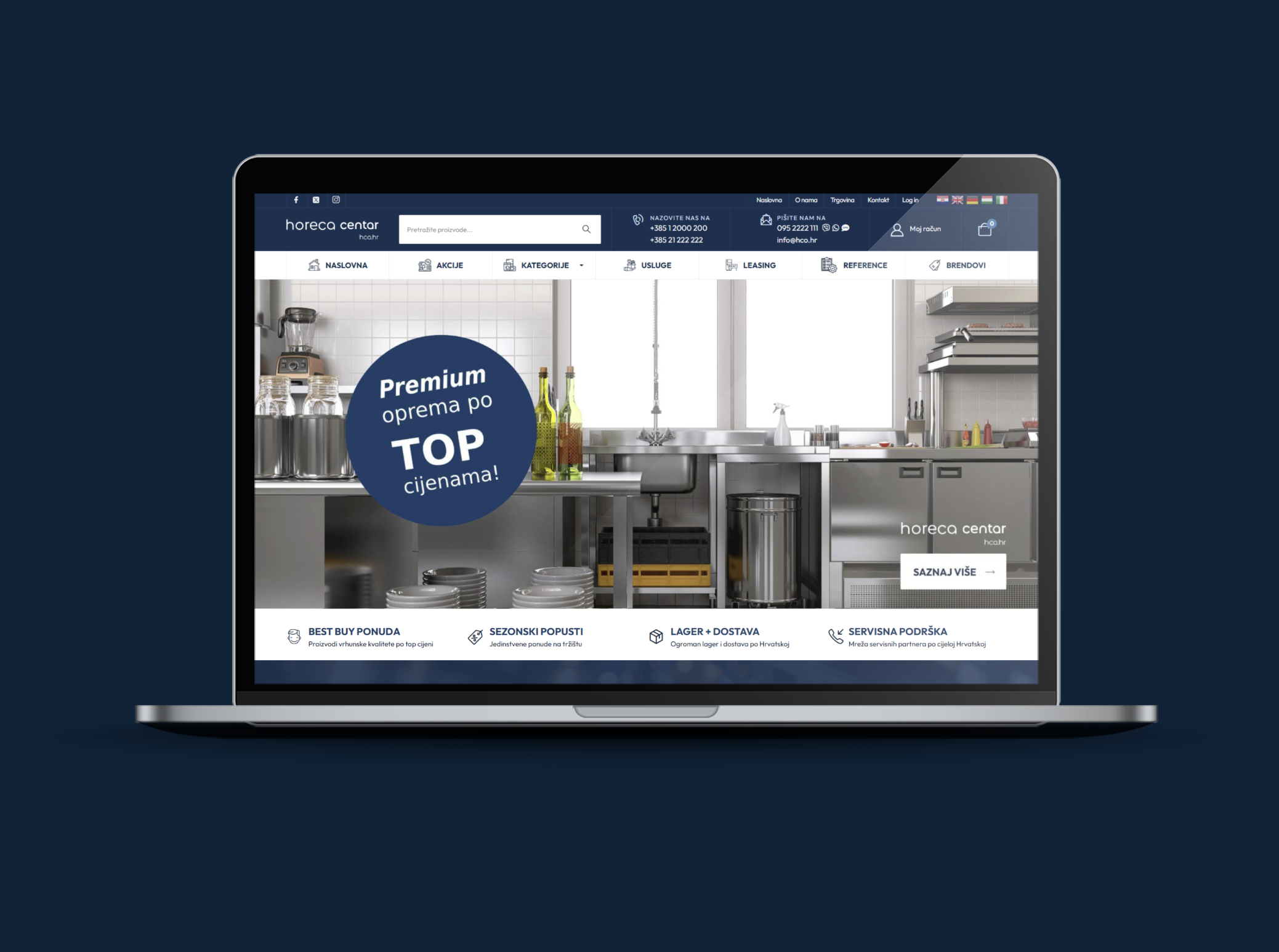 Izrada webshopa za Hco.hr