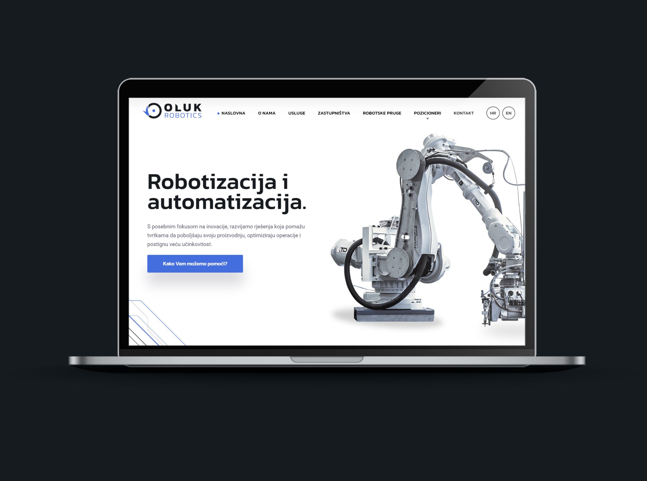 Izrada web stranice oluk-robotics.hr